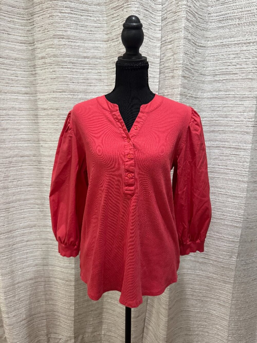 Chico's Henley Blouse Size 2